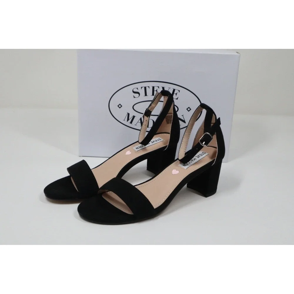 Steve‎ Madden Jcarrson Big Girls Dress Sandal - Black - Size 4